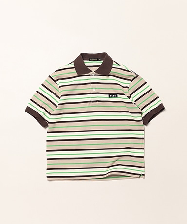 Striped Cotton Piquet Polo Shirt