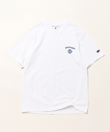 30/2 Cotton Jersey Varsity Logo Print T-Shirt