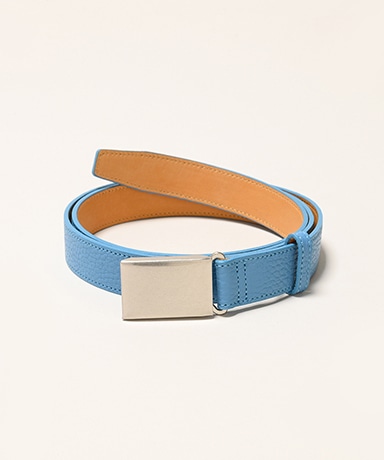 LOFTMAN別注 Shrink Leather Box Buckle Belt