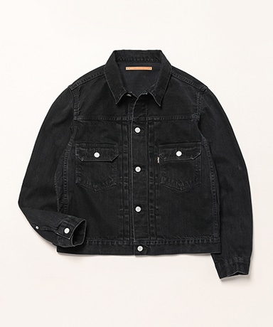 Selvage Black Denim Jacket Type2
