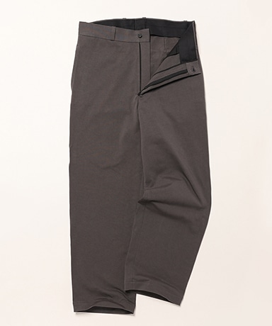 Salt Shrinking Jersey Loose Tapered Trousers