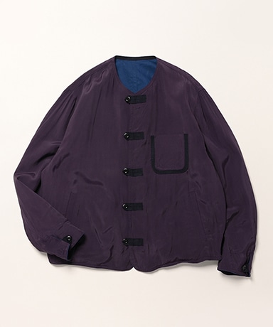 Indigo No Collar R-L Blouson