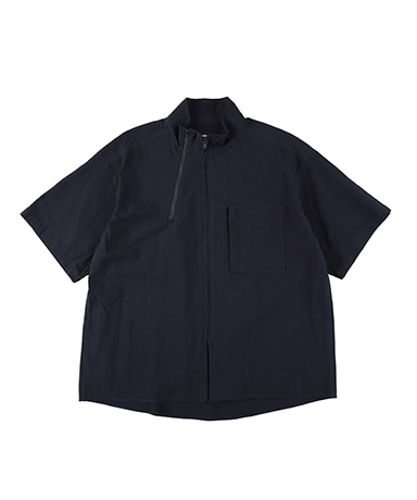 Stand Collar Zip Shirt