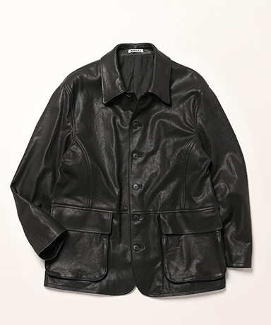 Textured Lamb Leather Blouson