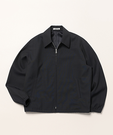 Wool Kid Mohair Hopsack Zip Blouson