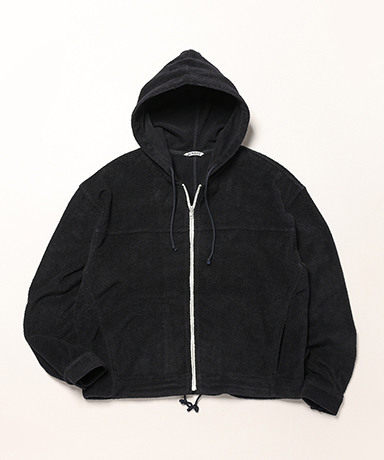 Cotton Nylon Pile Zip Parka
