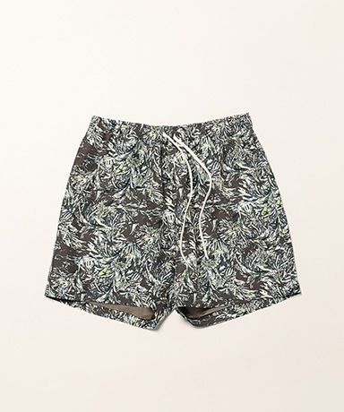 Printed Airy Silk Shorts