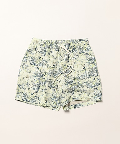 Printed Airy Silk Shorts