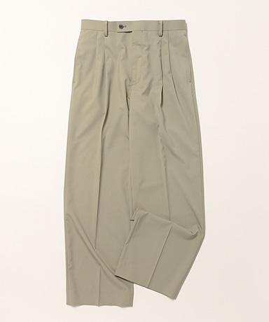 Ultra Fine Tropical Wool Two-Tuck Slacks