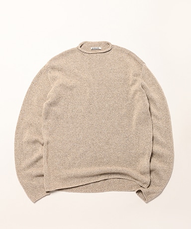 Cashmere Silk Melange Knit P/O(3(MEN) Mix Beige/ミックスベージュ