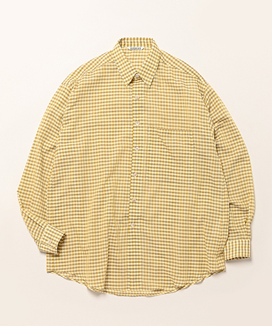 Airy Light Cotton Check Big Shirt