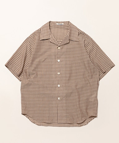 Airy Light Cotton Check Half Sleeved Shirt