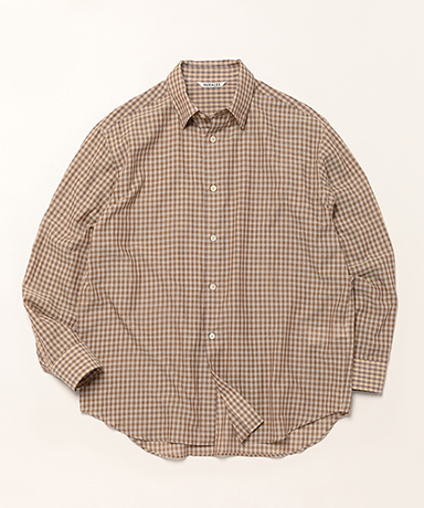 Airy Light Cotton Check Shirt