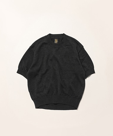 Women's Washed High Count Linen Crew Neck Short Sleeve