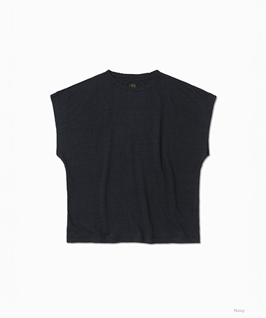 Women Normandy Linen Cap Sleeve T-Shirt