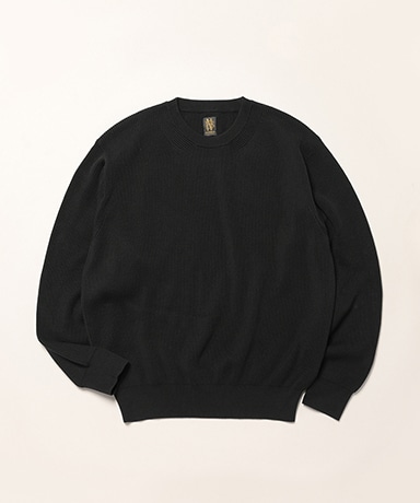 Men High Twist Cash Cotton Rib Crew Neck
