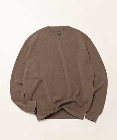 Men High Twist Cash Cotton Rib Crew Neck