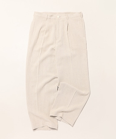Men's Ochiwata Linen Hopsack One Tuck Trousers