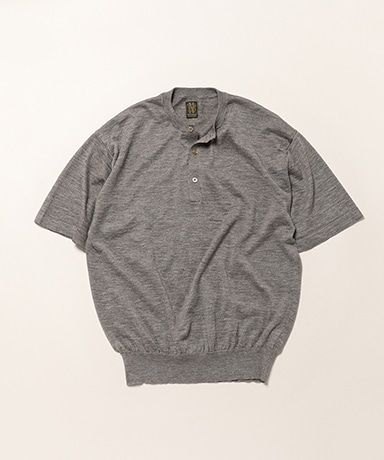 Men Choma Henley Neck Short Sleeve