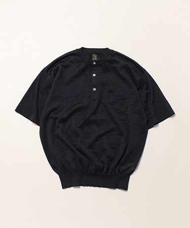 Men Choma Henley Neck Short Sleeve