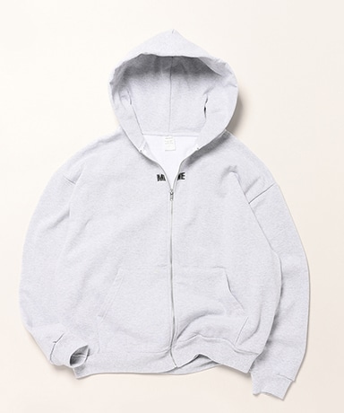 Embroidery Zip Up Hoodie