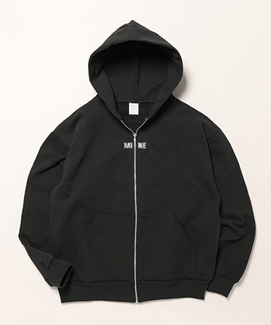 Embroidery Zip Up Hoodie
