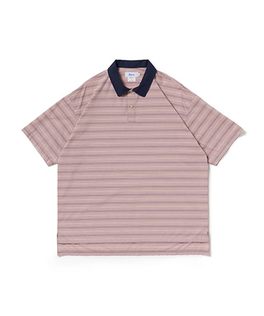 Polo Shaped SH S/S (Cotton Poplin Stripe)
