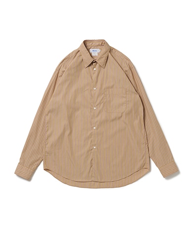 FF Regular Collar Shirt (Cotton Poplin Stripe)