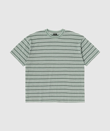Jacquard Striped S/S Tee