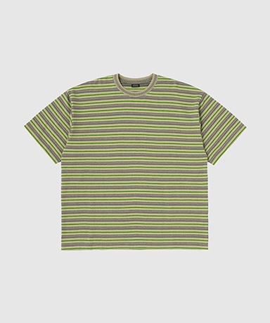 Jacquard Striped S/S Tee