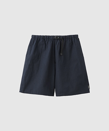 Cotton Linen Plaid Shorts