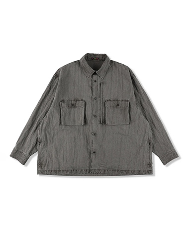 Pigment-Dyed Long-Sleeve Shirt