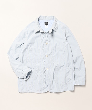 WWII No.1 Jacket : Stripe Shirting x Feather Chambray