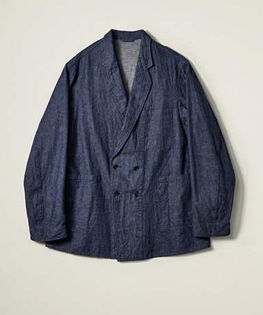 Cotton Linen Denim DB Take Easy Jacket