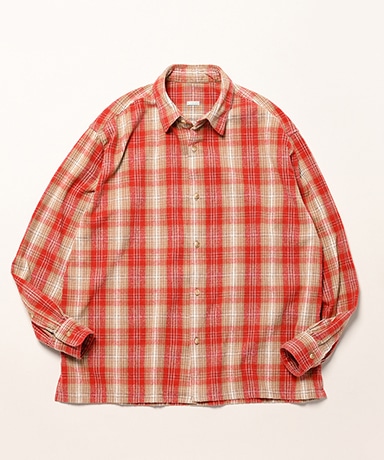 Vintage Cotton Silk Nep Twill Check Shirt