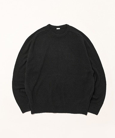 Washed Silk Nep Crew Neck Sweater
