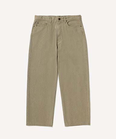 Washed Silk Cotton Pique Pants