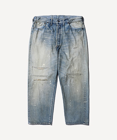 No.37 Washed Wide Denim Pants