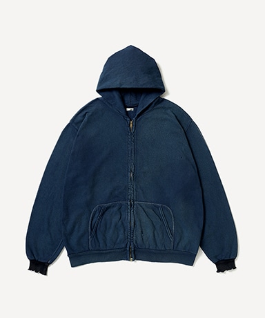 Vintage Light Weight Zip Sweat Hoodie