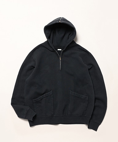 Vintage Sailor Hood Half Zip Sweatshirt