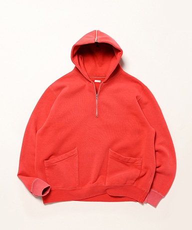 Vintage Sailor Hood Half Zip Sweatshirt