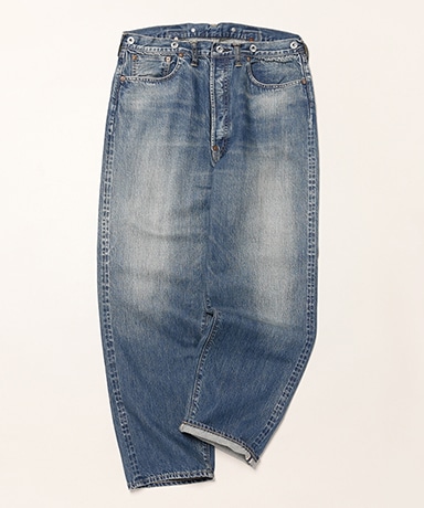 No.22 Washed Wide Denim Pants