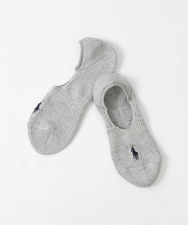 涼感 総メッシュ フットカバー かかと滑り止め付き