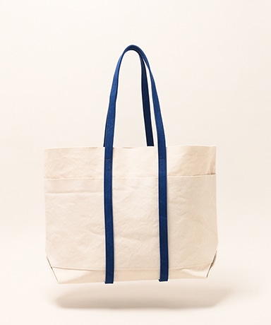 Washed Canvas 6Pockets Tote (M) - 2Tone