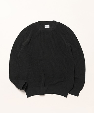 High Twist Cotton Rib Knit Pullover