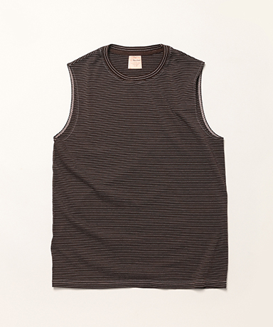 LOFTMAN別注 Garment Dyed Border No Sleeve