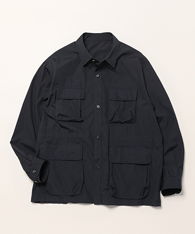 Garment Dye Safari Jacket - Shirting Cotton Poplin