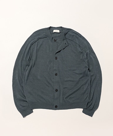 CKKT-039 Crew Neck Cardigan - Cotton Linen Silk