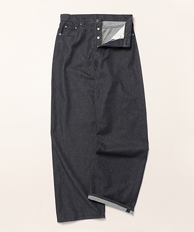 Wide Leg Jeans - Cotton Silk Denim