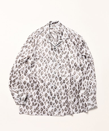 Open Collar Shirts L/S - Leopard Print